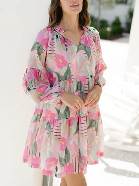 Briton Court Eliza Dress  Frosted Blush SZ L